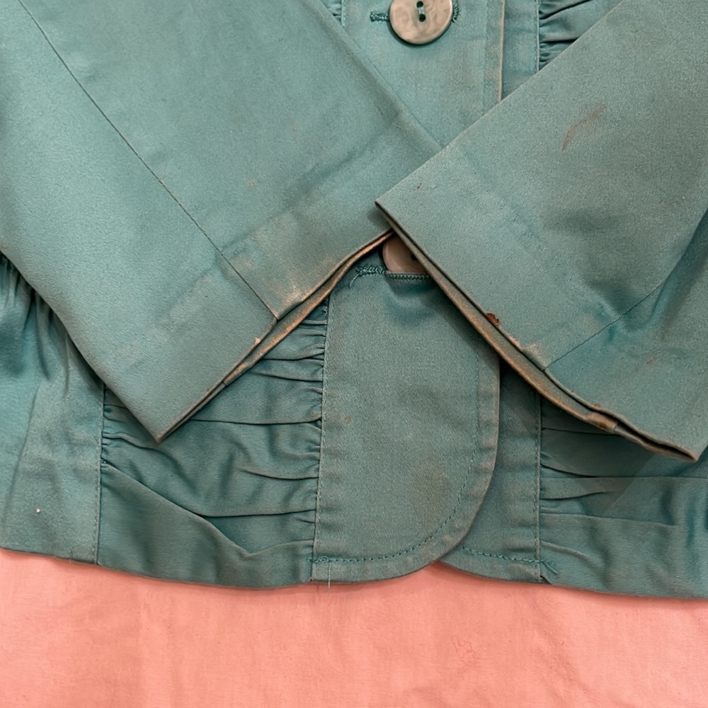 Turquoise light weight jacket - Picture 4 of 4